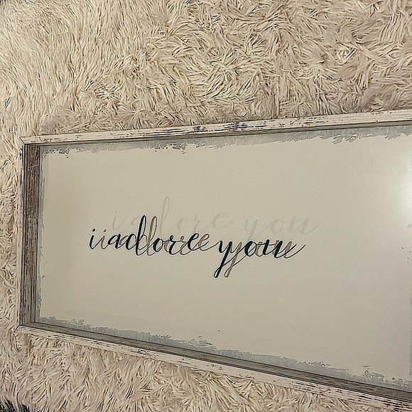 Hand Written Picture in Vintage Frame - Picture 1 of 3